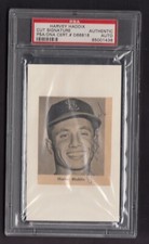 HARVEY HADDIX AUTOGRAPHED PHOTO CUT SIGNATURE PSA/DNA CERTIFIED ENCAPSULTED