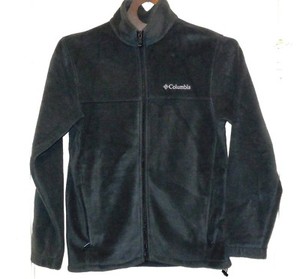Columbia full zip up dark gray Fleece Jacket 100% polyester men's size S | eBay