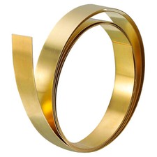 Brass Sheet Roll 0.3x10x1000mm Brass Foil Roll Brass Strip Gold