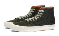 Vans x Porter-Yoshida OG SK8-Hi LX 'Forest Checkerboard' Olive Orange Men's 8-12