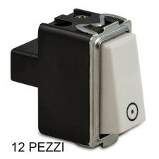 12 PEZZI PULSANTE GENERICO 16A BASCULANTE 1P NO 250V MASTER CODICE 16002