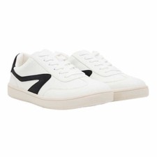 DV by Dolce Vita Ladies' Sneakers White Black Size 8.5 Lace Up Shoes NIB