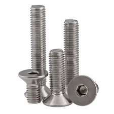 Select Size 10-32 to 1/4"-20 Stainless Steel Allen Flat Head Socket Cap Screws