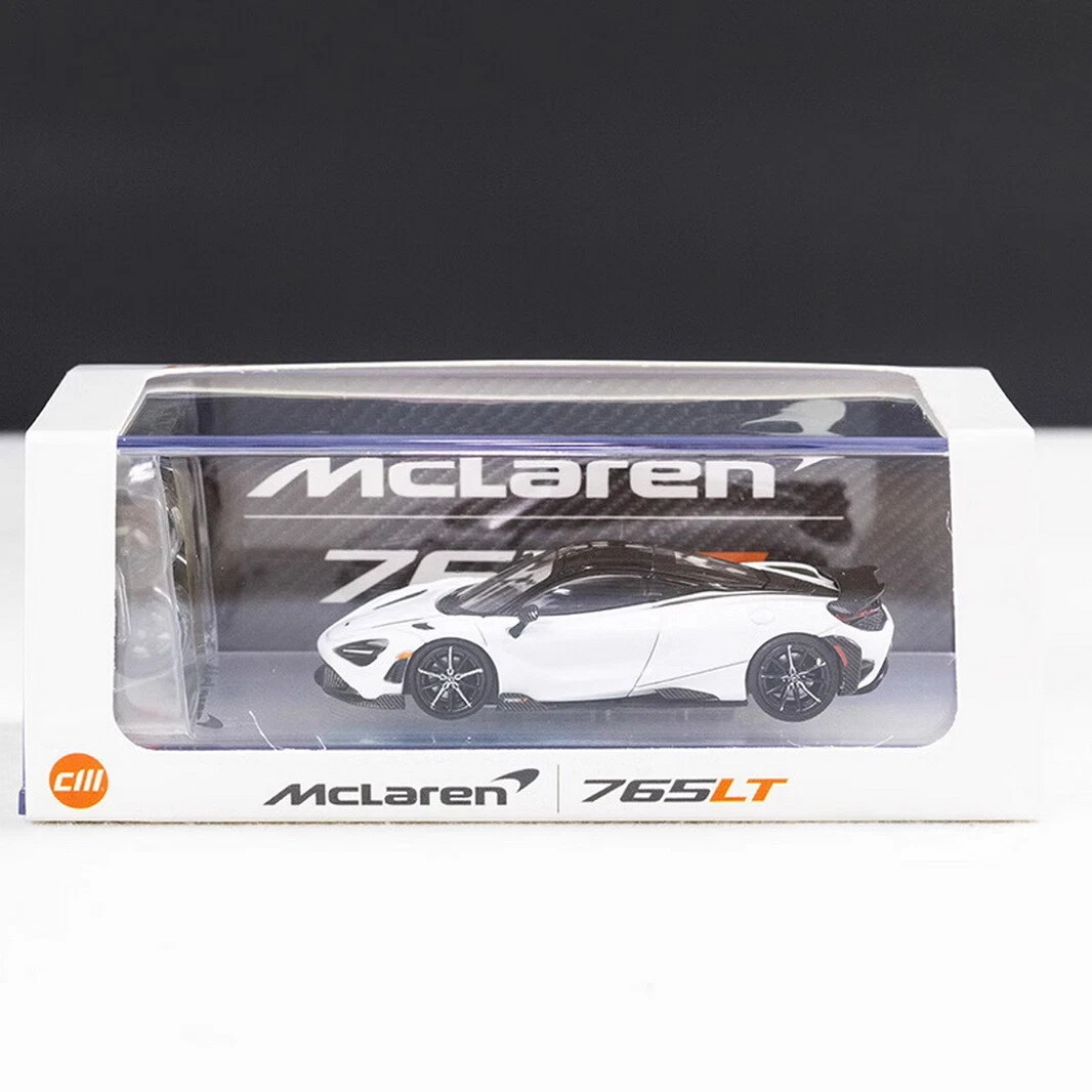 レアコレ 20th ANNIVERSARYEDITION 　１カートン CM 1/64 Scale McLaren 765LT Super Car White Diecast car Model Toy
