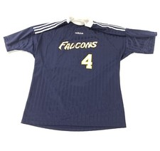 Vintage 90s Adidas Soccer Jersey Men’s Size Medium Made USA Striped Falcons #4