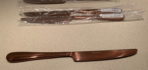 Set of 4 Thirstystone Bronze Steak Dinner Knives (9 Inch). NEW - Picture 5 of 7