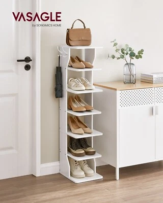 VASAGLE Schuhregal Standregal mit 6Ebenen Ecke Schuhablage  LBSDE200T14V1 - Bild 1 von 4