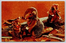 Steiff Zoo Favorites Nagy Busy Beaver Friends at Work Ad Postcard UNP Plush