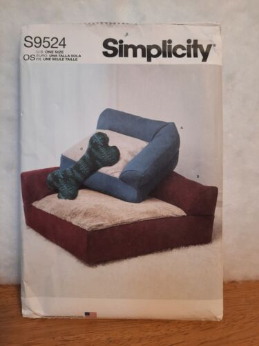 Simplicity 9524 Pet Dog Cat Bed Pillow Toy Sewing Pattern Uncut - Picture 2 of 3