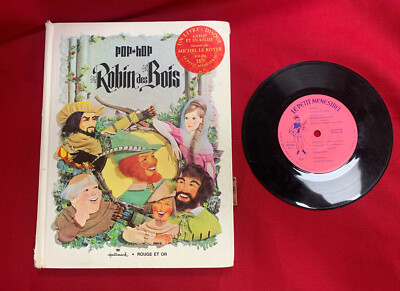 POP-HOP ROBIN DES BOIS HALLMARK ROT UND GOLD / BUCH - PLATTE 33 / MICHEL LE ROYER