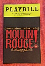 PLAYBILL MOULIN ROUGE 2022 HOLLYWOOD PANTAGES THEATRE LOS ANGELES THE MUSICAL