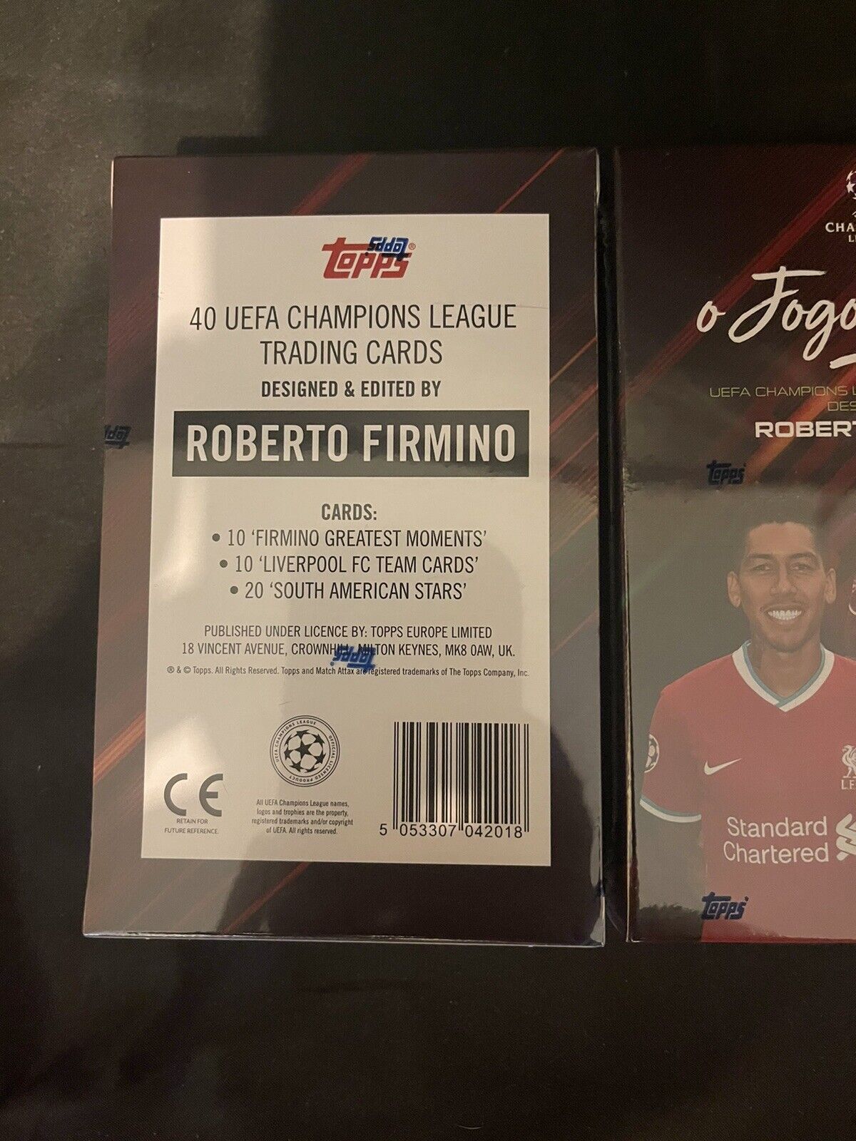 Topps UEFA Champions League Roberto Firmino Curated Set Box 'O Jogo Bonito