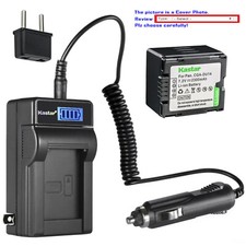 Kastar Battery LCD AC Charger for HITACHI DZ-BP14S DZ-BX35 DZ-BX35A DZ-BX35E