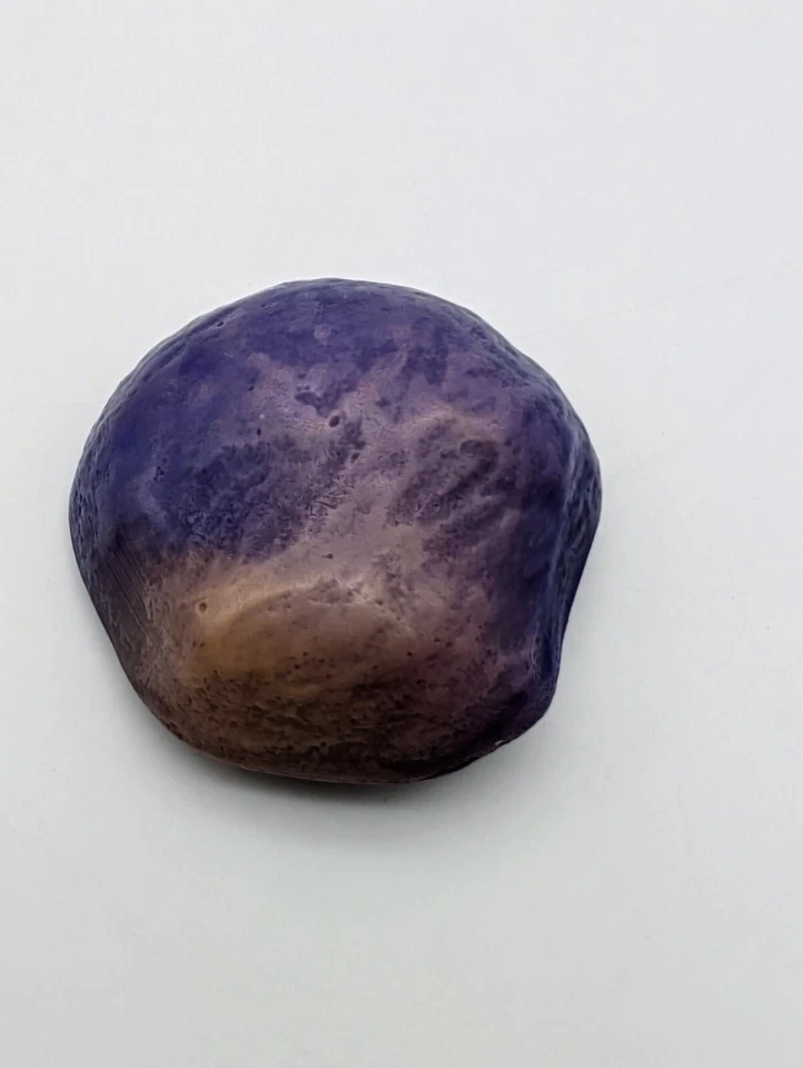 3 botones grandes de plástico funky moteado púrpura rosa asimétrico 1,25"  Foto 4 de 4