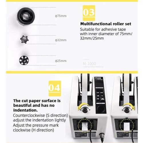 110V 220V Cutting Machine Automatic Dispenser Adhesive Tape Slitting Machine New - Picture 4 of 10