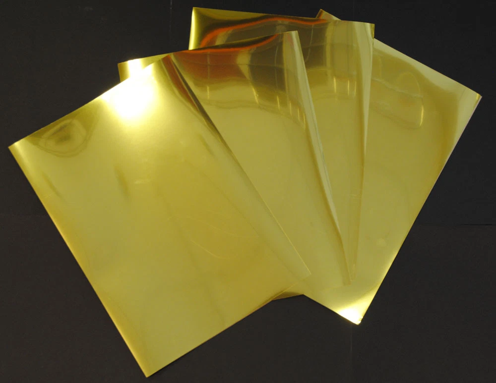 Gold Metallic Glossy Inkjet Printable Film Photo Paper 10 A4 Sheets 100  Micron