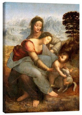 Leinwandbild Anna selbdritt - Leonardo da Vinci