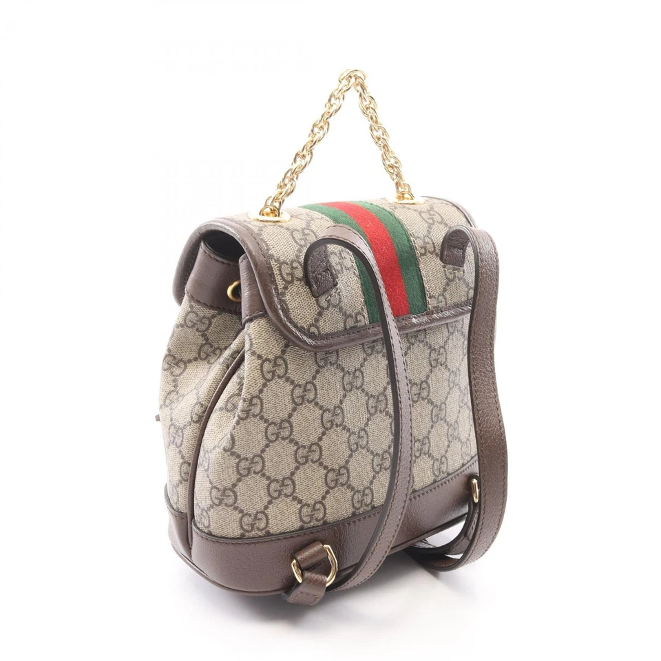 Sac à dos GUCCI Offdia Mini GG Supreme 795221 PVC toile cuir Occasion - Photo 2/4