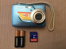 Blue Kodak EasyShare C160 9.2MP digital compact camera w/SD Card TESTED WORKS