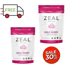 Zeal for Life Wild Berry Classic Energy Health Drink - 2 Pack- FreeShiping