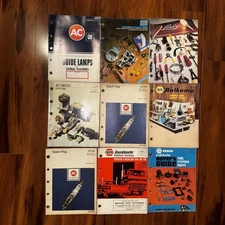 Lot of 9 Vintage Auto Parts Catalogs AC Delco NAPA Balkamp Lisle Hygrade 1970s
