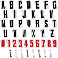 Jecery 400 Pcs Marquee Sign Letters Flexible Plastic 8 7/8 Inch