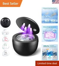 Compact Ultrasonic Retainer Cleaner with UV-C Light - Ultimate Hygiene Solution