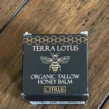 Terra Lotus Organic Beef Tallow Balm with Raw Honey Citrus Moisturizing Cream