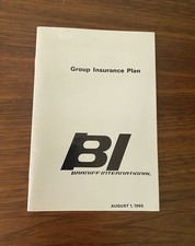 Braniff International Insurance Booklet