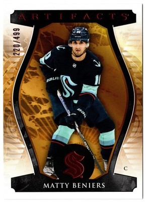 2023-24 Upper Deck Artifacts Stars Ruby Red MATTY BENIERS 104 499 Seattle Kraken