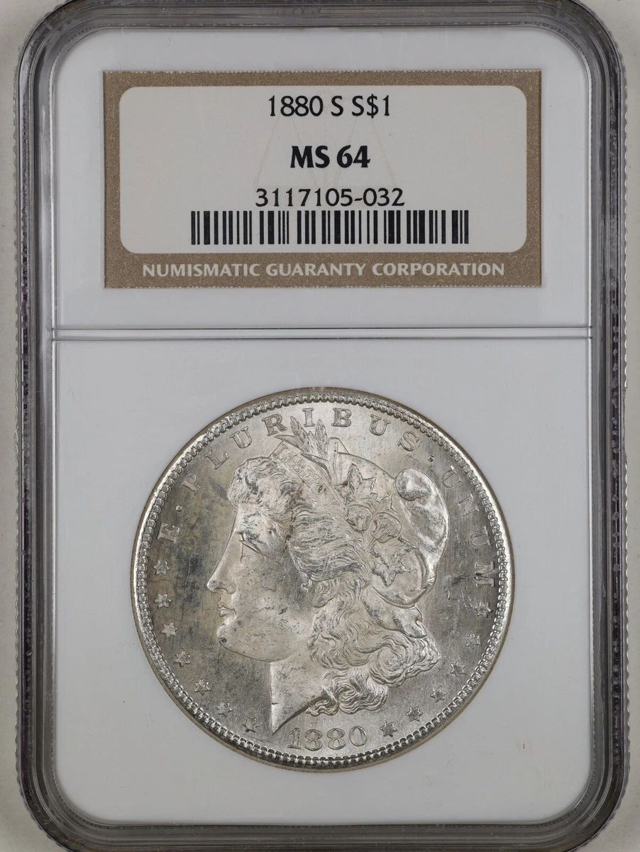MS 64 Graded 1880 Year Morgan US Dollars (1878-1921) for sale | eBay