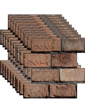 3D Wall Panels Self Adhesive, 10 Pack PVC Brick Stone Effect Wall Panel, Peel