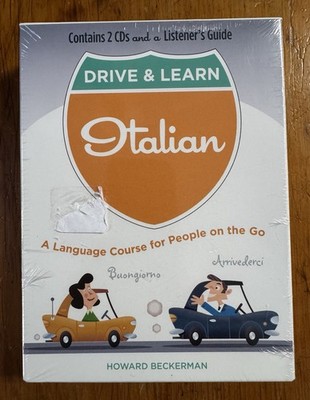 Drive And Learn Italian 2-CD Set and Listening Guide Howard Beckerman NEW SEALED