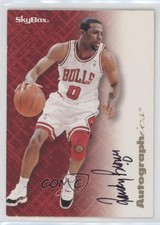 1996-97 Skybox Premium Autographics Black Ink Randy Brown Auto 7ut