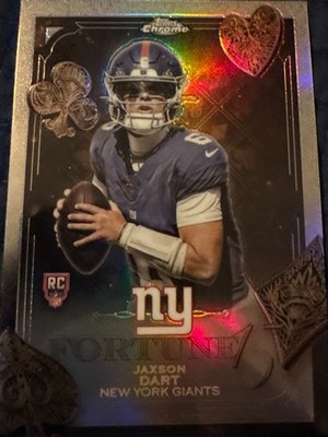 JAXSON DART RC 2025 TOPPS CHROME FORTUNE ROOKIE REFRACTOR