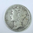 1936-D LIBERTY MERCURY 90% SILVER DIME CIRCULATED COIN #5326