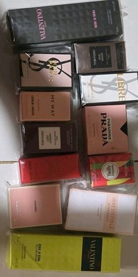 Designer Women's Eau de Parfum Sample Spray Lot, Assorted Brands & Scents