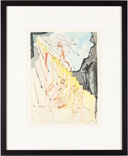 Salvador DALI "The Mystical Ladder" Divine Comedy Print Plate Signed with COA