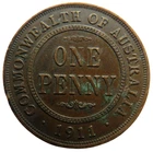 1911 Australia Penny — photo from another recent sale