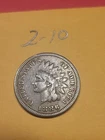 1886 T1 Indian Head Cent VF Lot2-10