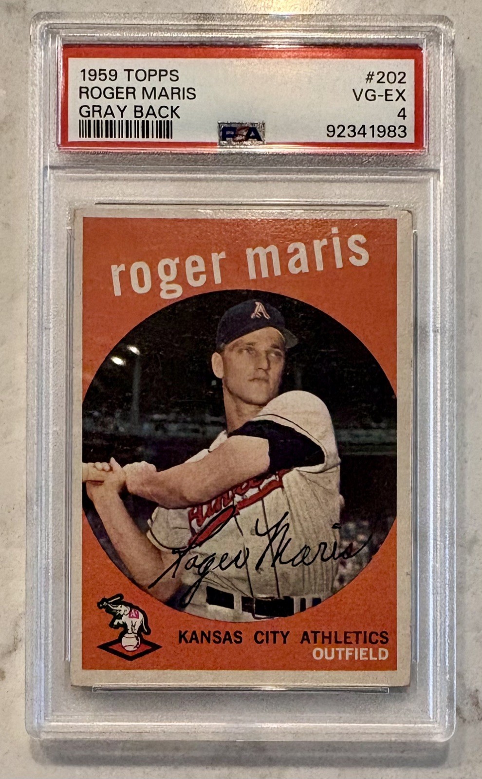 1959 Topps - Roger Maris #202 PSA 4