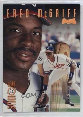 1996 Leaf Studio Bronze Press Proof /2000 Fred McGriff #50 HOF 03o8