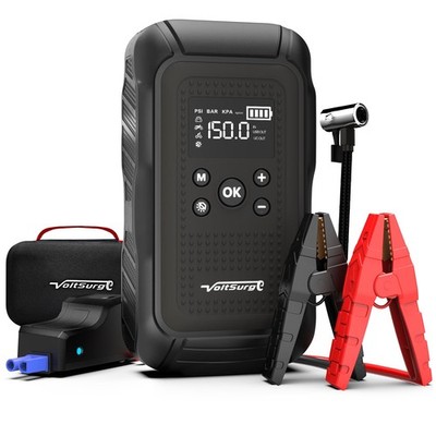 7000A Portable Car Jump Starter Tire Inflator Emergency Power Bank 6 Functions
