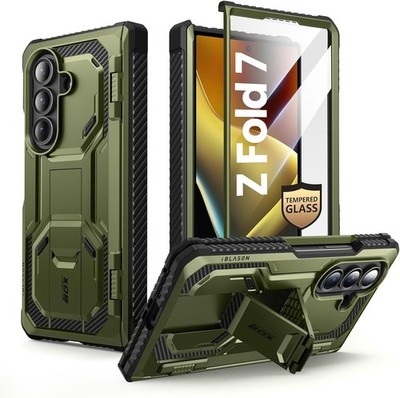 i-Blason for SamsungGalaxy Z Fold7 Case [TemperedGlass Screen][Hinge Protection]