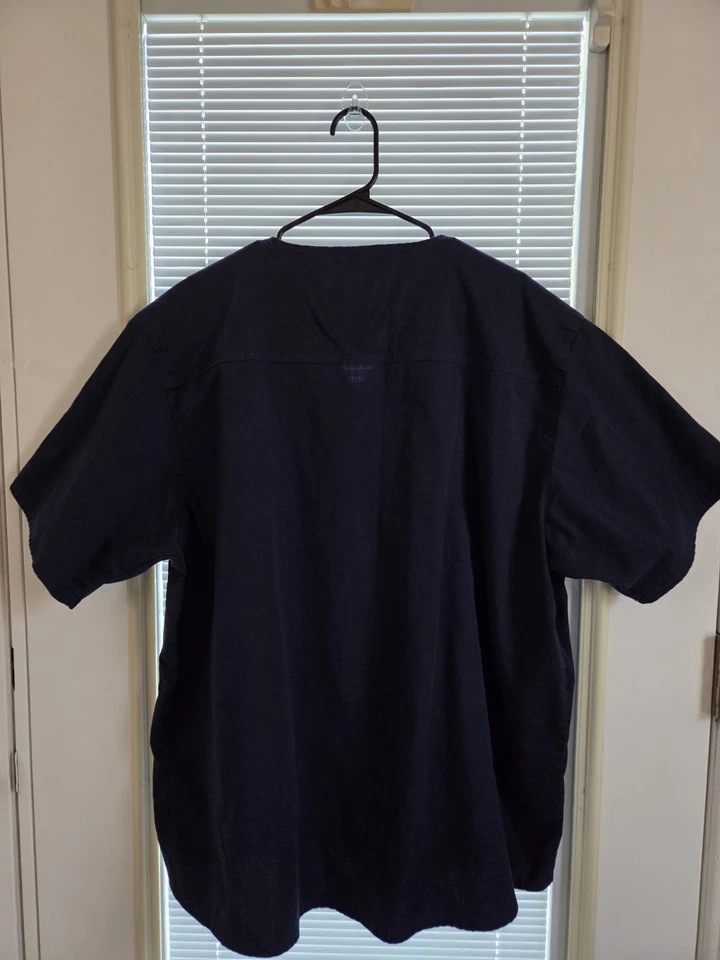 Carhartt Rugged Flex Ripstop Chest Pocket Scrub Top Mens 2XL Blue Scrubs - Image 2 of 4