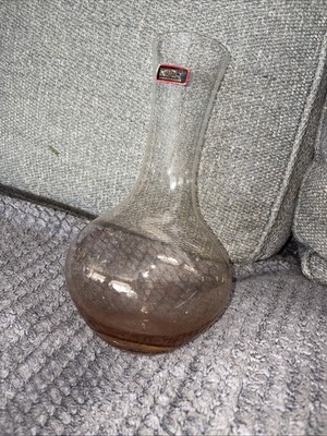 Riedel Clear Crystal Merlot Decanter Round Clear Crystal Germany EUC