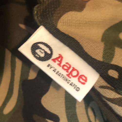 A Bathing Ape Kids Bape Varsity Army mimetico giovanile taglia 120/5T AAPE pista set 2 pezzi - Foto 8 di 24