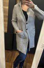 S.oliver Grau Melierter Mantel 40 Wintermantel Wollmantel Neuwertig