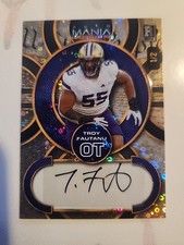 2024 Wild Card AutoMania- Autograph  ~Troy Fautanu~ 1/2 Gold Dico Prism 🔥 (RC) 