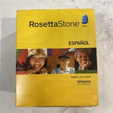 Rosetta Stone Version 3 : Spanish Latin America Level 1,2,3,4 5 Set with...